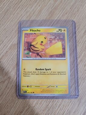 Pikachu Pokémon Card - Yellow Lightning Artwork